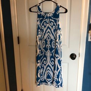 Blue and White Beach Dress